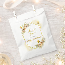 ハッピービーデー水彩誕生日パーティーギフトと フェイバーバッグ