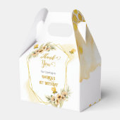 ハッピービーデー水彩誕生日パーティーギフトと フェイバーボックス (裏面サイド)