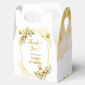 ハッピービーデー水彩誕生日パーティーギフトと フェイバーボックス (オープン)