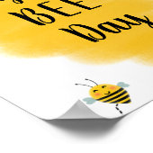 ハッピービーデー |のまわりに誕生日パーティーのサイン ポスター (角)