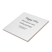 ハッピービーブクリスマスホリデーグリーティングビジネスy タイル (側面)