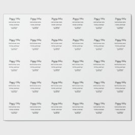 ハッピービーブクリスマスホリデーグリーティングビジネスy ラッピングペーパー