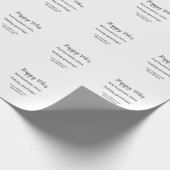 ハッピービーブクリスマスホリデーグリーティングビジネスy ラッピングペーパー (角)