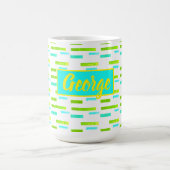 ハッピービーブスジョージあなたの名前を追加コーヒーマグカップ コーヒーマグカップ (中央)