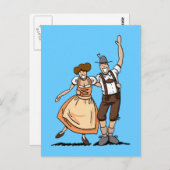 ハッピービール葉書フェスティバルカップル ポストカード (正面/裏面)