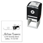 ハッピービー大騒ぎのまわりに演説 セルフインキングスタンプ (インサイチュ)