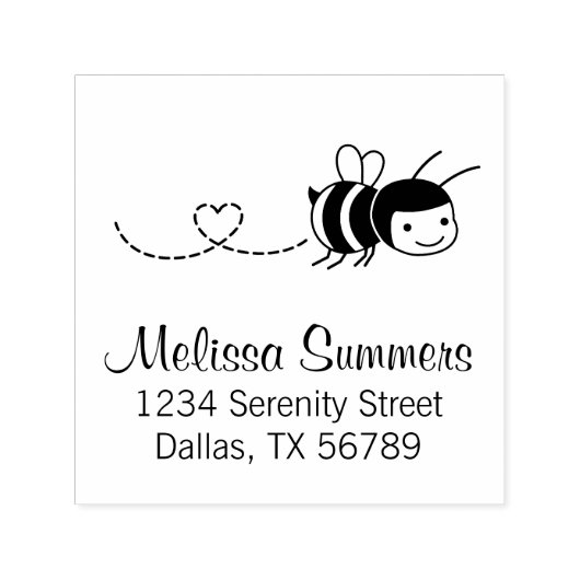 ハッピービー大騒ぎのまわりに演説 セルフインキングスタンプ (デザイン)