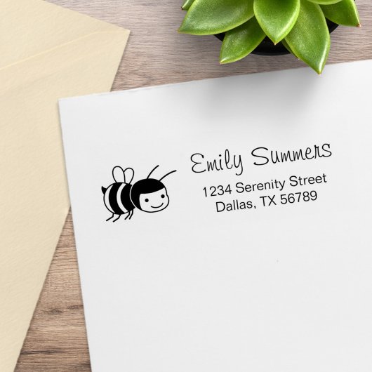 ハッピービー差出人住所 ラバースタンプ