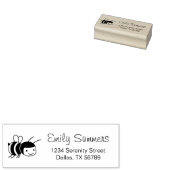 ハッピービー差出人住所 ラバースタンプ (押印)