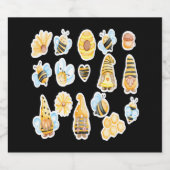 ハッピービー格言 スパークリングワインラベル (シングルラベル)