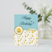 ハッピービー誕生日! ポストカード (スタンド正面)