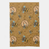 ハッピービー!かわいいハニービー キッチンタオル (縦)