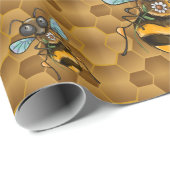 ハッピービー！かわいいハニービー ラッピングペーパー (ロールコーナー)