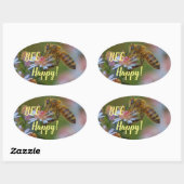 ハッピービー！ 楕円形シール (シート)