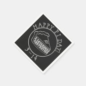 ハッピーピアデイチョークボードパイ紙ナプキン スタンダードカクテルナプキン (角)