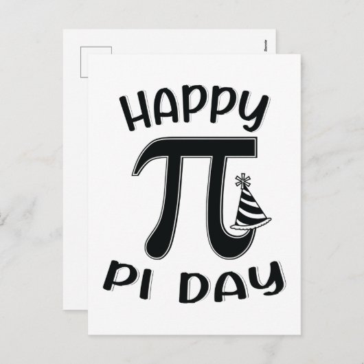 ハッピーピアデイ国立誕生日算数ギーク記号 シーズンポストカード (正面/裏面)