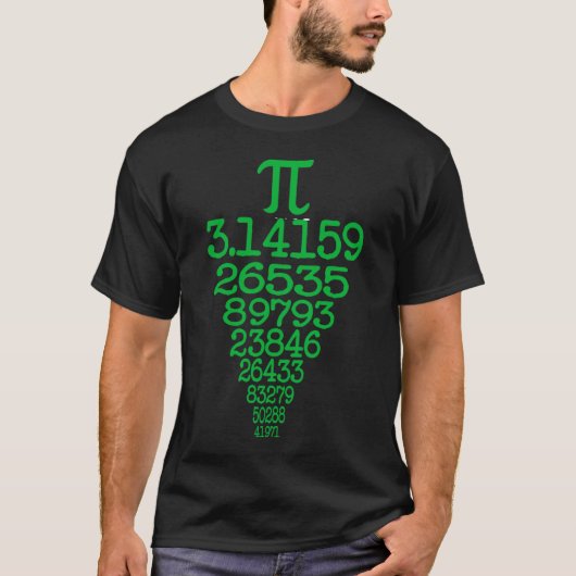 ハッピーピアデイ数学ギークギフトサイエンス Tシャツ (正面)