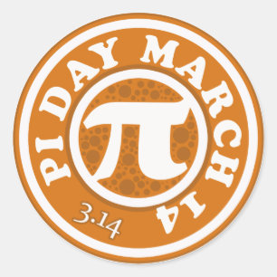 ハッピーピアデー3月14日 ラウンドシール
