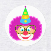 ハッピーピエロカーニバルパーティープリムフェスティバル ラベル (デザイン1)