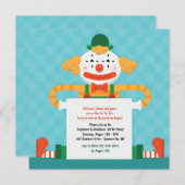 ハッピーピエロ招待状 招待状 (正面/裏面)