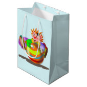 ハッピーピエロ-スマイル- おもしろい ミディアムペーパーバッグ (正面アングル)