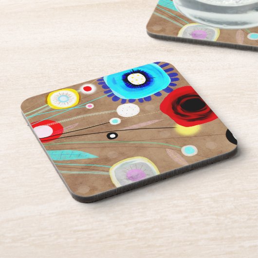 ハッピーピクニックコルクコースター コースター (左側)