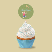 ハッピーピクニック誕生日キッズボーガーデンありがとう ラウンドシール