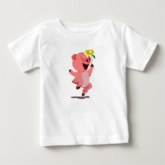 ハッピーピグベビーTシャツ ベビーTシャツ (正面)