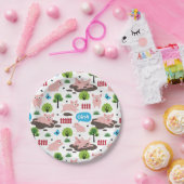 ハッピーピグレスインザマッド紙プレート ペーパープレート (パーティー)