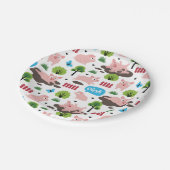 ハッピーピグレスインザマッド紙プレート ペーパープレート (アングル)