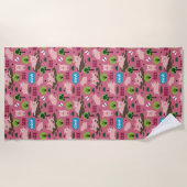 ハッピーピグレットインザマッドビーチタオル ビーチタオル (正面)