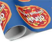 ハッピーピザ誕生日包装紙 子供へ ラッピングペーパー (ロールコーナー)