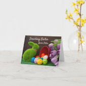 ハッピーピックルボール イースター カード (黄色い花)