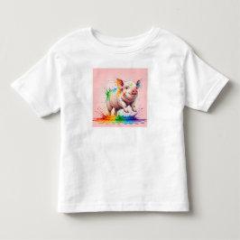 ハッピーピッグレットバイナターシャ トドラーTシャツ