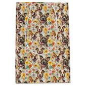 ハッピーピットブルドッグズピットブルズ ミディアムペーパーバッグ (正面)