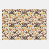 ハッピーピットブルドッグズピットブルズ ラッピングペーパーシート (正面)