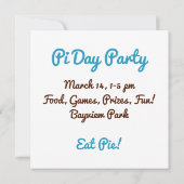 ハッピーピデイ招待状 招待状 (裏面)