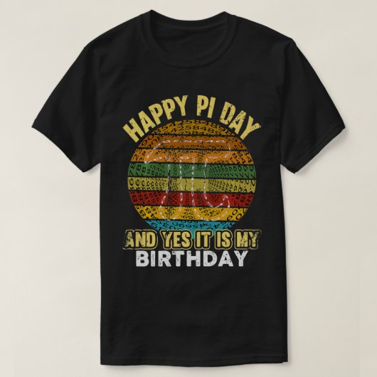 ハッピーピデイ誕生日3 Tシャツ (デザイン正面)