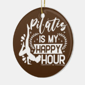 ハッピーピラティスインストラクターガールおもしろいピラティス恋人 セラミックオーナメント (左)