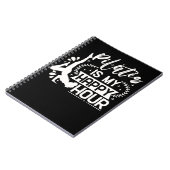 ハッピーピラティスインストラクターガールおもしろいピラティス恋人 ノートブック (左側)