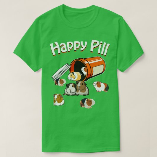 ハッピーピルギニアピグ Tシャツ (デザイン正面)