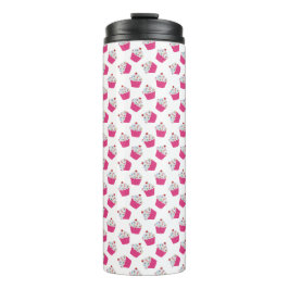 ハッピーピンクハートカップケーキ – 甘いベーカリーパターン タンブラー