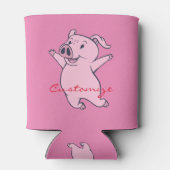 ハッピーピンクピグジャンプThunder_Cove 缶クーラー (裏面)