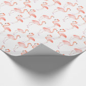 ハッピーピンクフラミンゴ ラッピングペーパー (角)