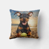 🐕ハッピーピンシャーパピーピローテニス クッション (裏面)