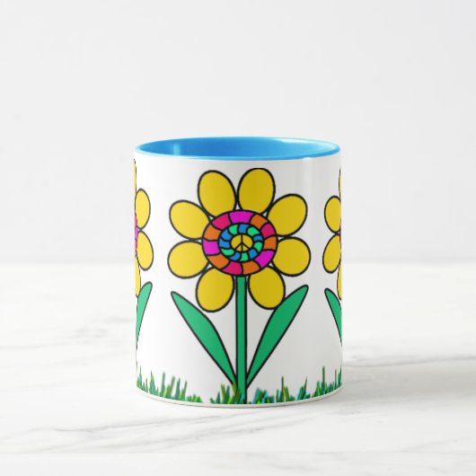 ハッピーピースデイジーマグ マグカップ (中央)