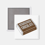 ハッピーピープルチョコ食べレート マグネット (正面/裏面)