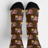 ハッピーピープルブラウン ソックス (上部)