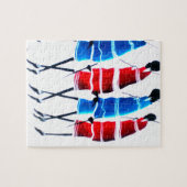 ハッピーピープルマザイウォリアーズ歩くアートプリント ジグソーパズル (横)