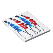 ハッピーピープルマザイウォリアーズ歩くアートプリント ノートパッド (アングル)